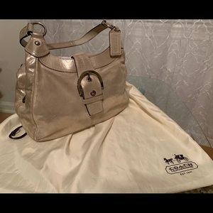 Gold Coach bag